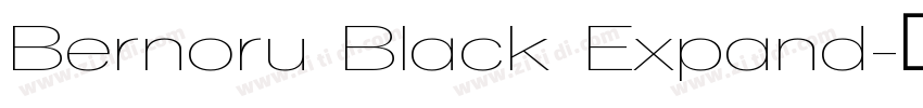 Bernoru Black Expand字体转换